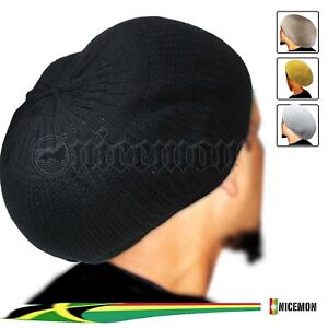 Rasta Cap Dread Tam Hats Beret Bonet Caps Africa Crown Reggae Marley Jamaica M/L