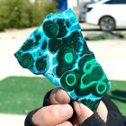 139G Natural Chrysocolla/Malachite transparent cluster rough mineral sample