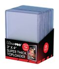 Ultra PRO 75 Pt Top Loaders RIGID Clear TOPLOADERS for Super THICK Cards