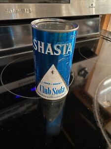 Shasta Club Soda 12 oz. flat top soda can PreZip