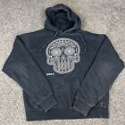Obey Hoodie Adult Charcoal Gray Pullover Skull Graphic Skate Street Men Large A7
