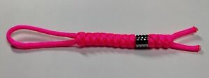 550 Paracord Knife Lanyard Pink With Bead