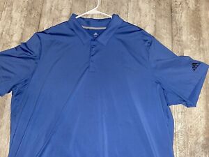 Adidas Men’s Size 3XL Golf Polo Shirt Blue
