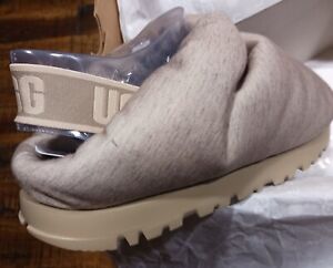 Womens UGG SPACESLIDER Platform JERSEY SLIPPERS Sz 7 New With Box & Documents