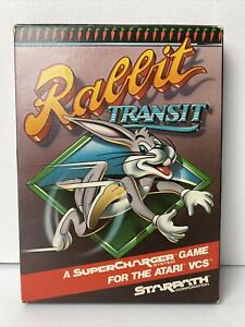 Rabbit Transit Atari 2600 Supercharger Cassette Game 1983 Starpath CIB Good Cond
