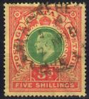 New ListingNatal South Africa 1908-09 Edward VII 5/- Green & Red Yellow SG 169 used