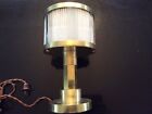 Art Deco Modernist Louis Sognot & Charlotte Alix 1925/30 Glass Lamp Brass
