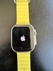 Apple Watch Ultra 49mm Titanium Case w. Yellow Ocean Band (GPS +Cell)++ Ext band
