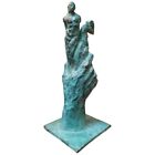 New ListingFINE Bronze Sculpture Figures and Hand Signature Undecipherable  AGE UNKNOWN