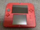 Nintendo 2DS RED console w/ box & Charger Japan