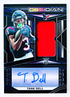 New Listing2023 Obsidian TANK DELL #223 RC Rookie Jersey Patch Auto EE Purple #/75 - Texans