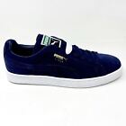 Puma Suede Classic + Peacoat White Navy Mens Casual Shoes 356568 52