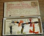 VINTAGE GRAND LAKE FISHING TACKLE FLIES/NEW IN BOX/RARE OHIO FLY LURES!