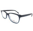 Alan J Eyeglasses Frames AJ-112 C2 Matte Blue Fade Full Rim Square 53-19-145