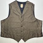 Wah Maker Vest Mens 4XL Vintage Frontier Clothing Old Western Paisley 5 Button