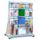 Craft Rolling Cart with Wheels - 40 Storage Pockets - Portable Organizer for