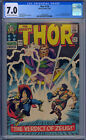 CGC 7.0 THOR #129 1ST ARES APPEARANCE AND EARLY HERCULES & PLUTO OW/WHITE PAGES