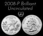 2008 P Oklahoma Statehood Quarter Brilliant Uncirculated from Mint Roll *JB's*