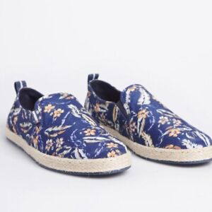 Superdry Multi Tropic Floral Classic Slip On Unisex Shoes Size Men 8 Women 9.5