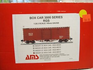 AMS - Accucraft  G scale 3000 Series RGS Box Car item #AM2201-22 Car #8512 NIB!