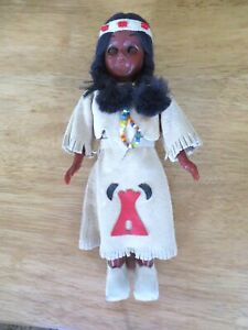 New ListingVintage Native American Doll 7 Inch Indian Woman With Baby Indigenous dolls
