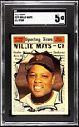 1961 Topps Baseball All Star #579 Willie Mays EX SGC 5