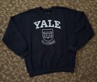 Men’s Yale Ivy Sport Sweatshirt Navy Pullover Long Sleeve Regular Size Large🔥
