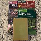 Lot of 5 Gardening Books Orchids Roses Flowers Lawns & Plants