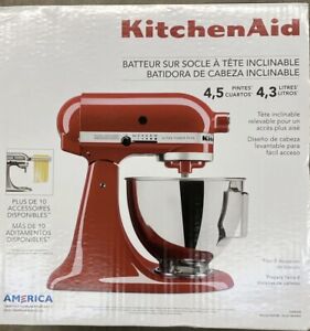 KitchenAid KSM96ER Tilt-Head Stand Mixer 4.5 qt  - (Empire Red)New Sealed ‼️✅🔥