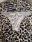 Vtg Frederick's Of Hollywood Silky Second Skin Thong Panty Size Lg