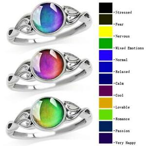 Mood Rings Temperature Control Color Changing Women Girls Kids Jewelry Size 6-10