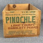 Vintage Wood Fruit Crate Pinochle Bartlett Pears Moitozo  Upper Lake California
