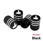 4x Car Tire Valve Caps Stem Air Dust Cap Dustproof Antirust Black For Alfa Romeo (For: Ferrari Monza SP1)