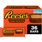 Reese's Milk Chocolate Peanut Butter Cups, Candy Packs, 1.5 Oz (36 Count)