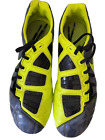 Nike T90 Laser III FG Mens size 10 Gray Yellow Soccer Cleats 2011 385402-470
