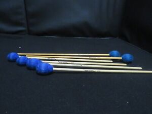 3 PAIR XYLOPHONE (OR OTHER PERCUSSION) YARN WRAPPED HEAD MALLETS ~ 4 BALTER + 2