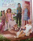 Vtg Butterick 6110 Barbie Doll Pattern Summer Fun In Sun Outfit Clothes Tennis