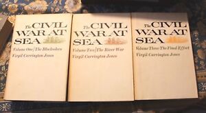 The Civil War at Sea Virgil Carrington Jones 1960 First Edition HCDJ    - LOTAVR