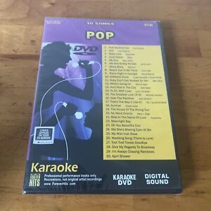 Karaoke 30 Pop Songs on DVD - SEALED NEW