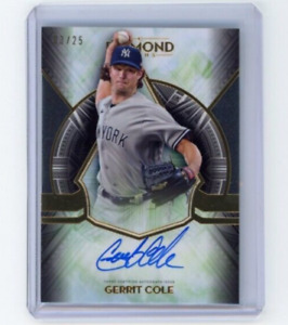 GERRIT COLE 2021 Topps Diamond Icons Autograph Card Yankees /25 Auto #AG-GCO