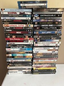 LOT OF 65 SEALED NEW DVDs and 3 BLU RAY LOT MOVIES  - See Pictures for Titles