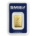 5 Gram Sunshine Mint .9999 Fine Gold Bar In Assay Mint Mark SI