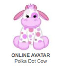 Webkinz Classic Polka Dot Cow *Code Only*