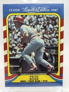 1987 Fleer Limited Edition Pete Rose Card #36 Mint FREE SHIPPING
