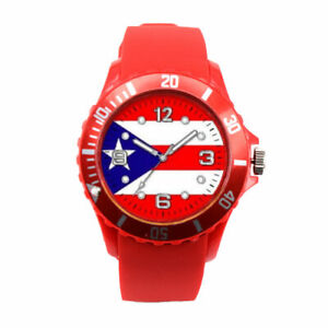 Puerto Rico Flag Fashion & Sport Unisex Watch * Free Shipping * Boricua Rican