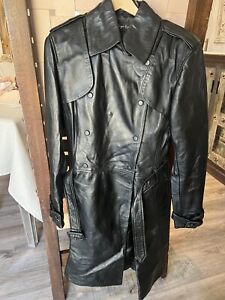 Rage Leather Long Leather Coat