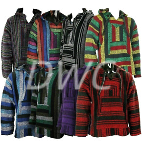 Mexican Poncho Baja Hoodie Surfer Skater Drug Rug Jacket Made in Mexico 10 PCS