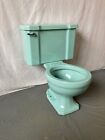 Vtg Mid Century Aqua Blue Green Porcelain Toilet Old Bath Rheem Richmond 331-22E