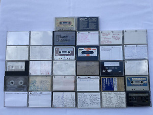 Lot of 64 Cassette Tapes Pre-recorded Sold as Used Blanks Maxell Sony TDK Scotch