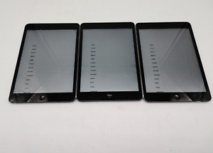 Lot of 3 Apple iPad Mini 2 Tablet 64GB A1600 MH372LL/A Space Gray WiFi